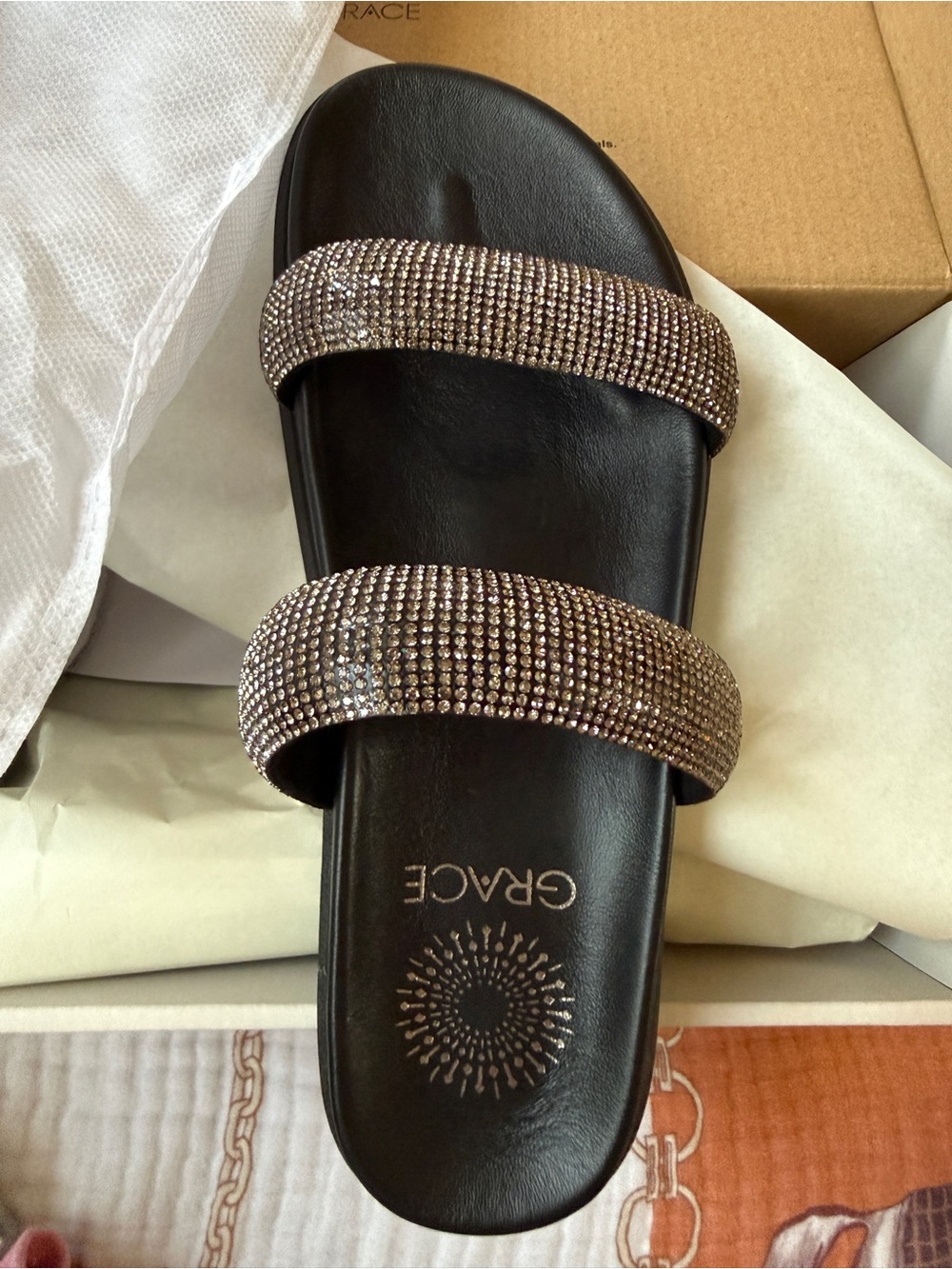 Grace footwear cannes rhinestone sandal